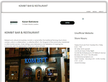 Tablet Screenshot of kombitrestaurant.com